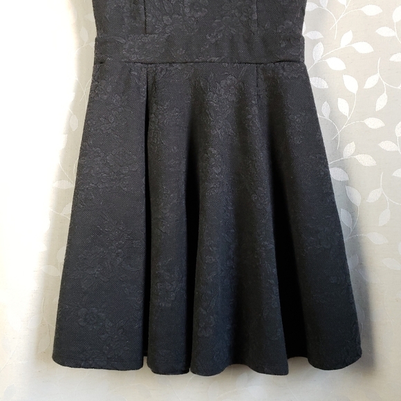 Just Ginger Retro Lace Texture Knit Bow Jumper Sweater Dress With Tags Gray Sm - Picture 9 of 12